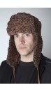 Brown karakul lamb fur hat – Russian Style